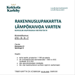 Rakennuslupakartat maalämpökaivoa varten